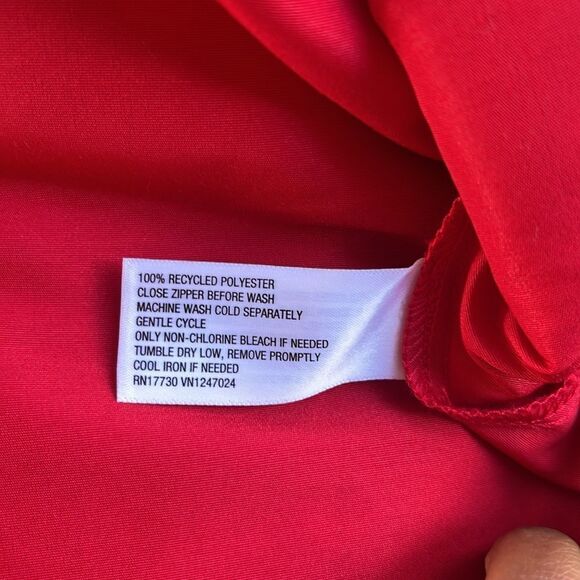 A New Day Bow Midi Red Dress size 16 - Picture 8 of 14